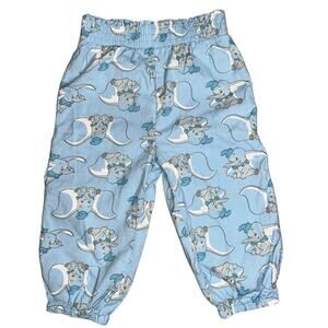 Disney Baby Dumbo's blue graphic pull on cotton pants size 24 months
